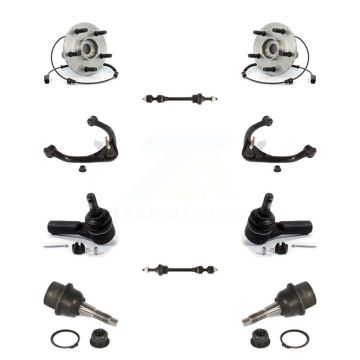 Front Bearing Upper Control Arm Lower Ball Joint Outer Tie Rod Link Kit (10Pc) For Dodge K77-102443