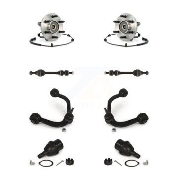 Front Bearing Lower Ball Joint Upper Control Arm Link Kit (8Pc) For Ford F-150 Lincoln LT K77-102444