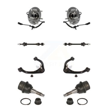 Front Bearing Lower Ball Joint Upper Control Arm Link Kit (8Pc) For Ram 1500 Classic 4WD K77-102451