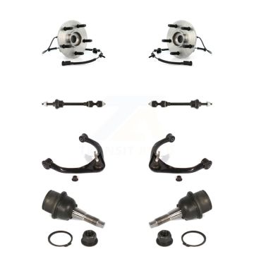 Front Hub Bearing Lower Ball Joint Upper Control Arm & Link Kit (8Pc) For Dodge Ram 1500 K77-102452