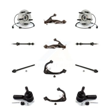 Front Bearing Lower Upper Control Arm Outer Inner Tie Rod & Link Kit (12Pc) For Ram 1500 K77-102460