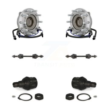 Front Hub Bearing Lower Ball Joint Sway Bar Stabilizer Link Kit For Ford F-450 Super Duty K77-102472