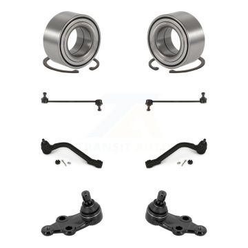 Front Wheel Bearing Lower Ball Joint Outer Tie Rod Link Kit (8Pc) For Hyundai Tucson Kia K77-102535