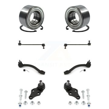 Front Bearing Lower Ball Joint Outer Tie Rod End Sway Bar Link Kit (8Pc) For Kia Soul EV K77-102536