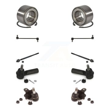 Front Bearing Lower Ball Joint Outer Inner Tie Rod End Link Kit (10Pc) For Toyota Corolla K77-102541