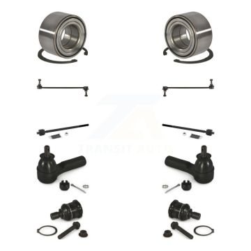 Front Bearing Lower Ball Joint Outer Inner Tie Rod Link Kit (10Pc) For Ford Escape Mazda K77-102542
