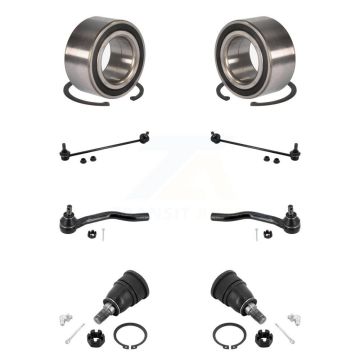 Front Bearing Lower Ball Joint Outer Tie Rod & Link Kit (8Pc) For Honda Accord Acura TLX K77-102555