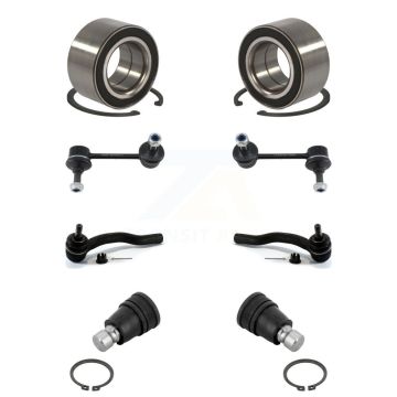 Front Bearing Lower Ball Joint Outer Tie Rod End Link Kit (8Pc) For 2007-2012 Mazda CX-7 K77-102556