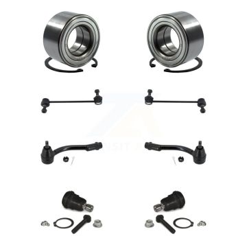 Front Wheel Bearing Lower Ball Joint Outer Tie Rod Link Kit (8Pc) For 2010-2013 Kia Soul K77-102558