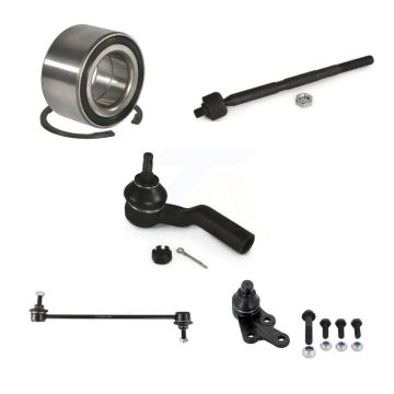 Front Left Wheel Bearing Link kit Lower Ball Joint Outer Inner Tie Rod End Kit (5Pc) For K77-102585