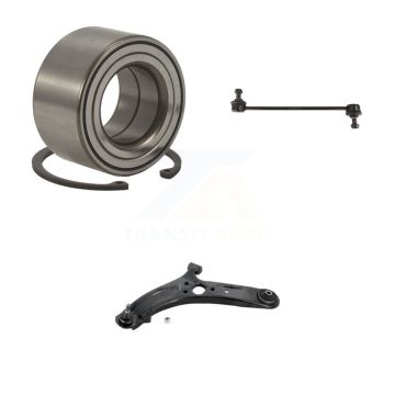 Front Left Wheel Bearing Link kit And Lower Control Arm Kit For 2012-2017 Hyundai Accent K77-102597