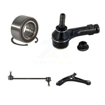Front Left Wheel Bearing Link kit Control Arm And Outer Tie Rod End Kit For Ford Fiesta K77-102605