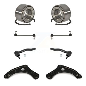 Front Bearing Lower Control Arm Outer Tie Rod Link Kit (8Pc) For Nissan Micra Versa Note K77-102630