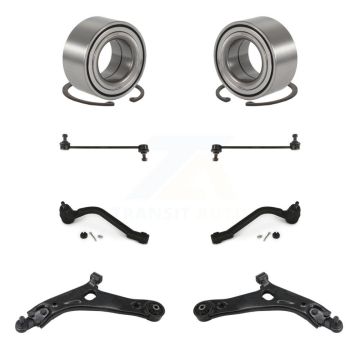 Front Wheel Bearing Lower Control Arm Outer Tie Rod Link Kit (8Pc) For Hyundai Tucson Kia K77-102632