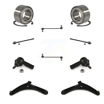 Front Bearing Lower Control Arm Outer Inner Tie Rod Link Kit (10Pc) For Mitsubishi Lancer K77-102634