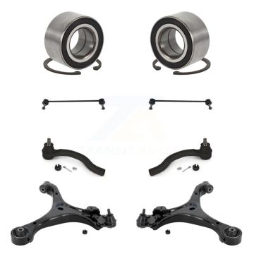 Front Bearing Lower Control Arm Outer Tie Rod & Link Kit (8Pc) For Honda Civic Acura ILX K77-102649