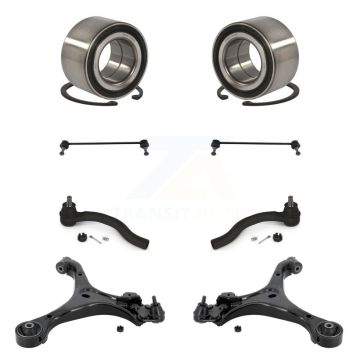 Front Bearing Lower Control Arm Ball Joint Outer Tie Rod & Link Kit (8Pc) For Honda Civic K77-102650
