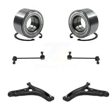 Front Bearing Lower Control Arm Link Kit (6Pc) For 10-13 Kia Soul Automatic transmission K77-102652