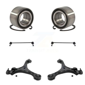 Front Bearing Lower Control Arm with Ball Joint & Sway Bar Link Kit (6Pc) For Honda Civic K77-102654