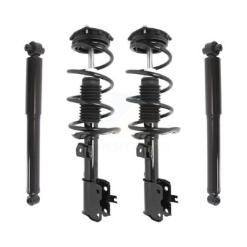 Front Rear Strut & Coil Spring Kit For Nissan Rogue Select Excludes All Wheel Drive FWD K78M-100128