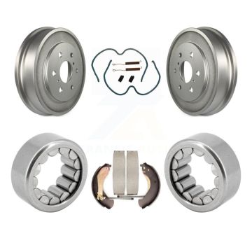 Rear Coated Brake Drum Shoe Hardware Bearing Kit For Chevrolet Silverado 1500 GMC Sierra K7D-100002