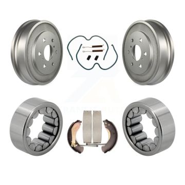 Rear Coated Brake Drum Shoe Hardware Bearing Kit For Chevrolet Silverado 1500 GMC Sierra K7D-100003