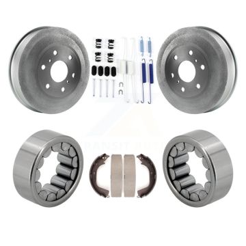 Rear Coated Brake Drum Shoe Hardware Bearing Kit For GMC Sierra 1500 Chevrolet Silverado K7D-100004
