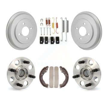 Rear Coated Brake Drum Shoe Hardware Hub Bearing Kit For 13 Honda Fit DX with GAS engine K7D-100010