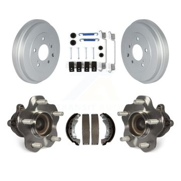 Rear Coated Brake Drum Shoe Hardware And Hub Bearing Kit For 2013-2019 Nissan Sentra K7D-100015
