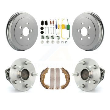 Rear Coated Brake Drum Shoe Hardware And Hub Bearing Assembly Kit For 2008 Toyota Prius K7D-100028