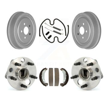 Rear Coated Brake Drum Shoe Hardware And Hub Bearing Kit For Pontiac Sunfire Chevrolet K7D-100034