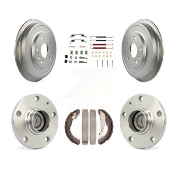 Rear Coated Brake Drum Shoe Hardware And Hub Bearing Assembly Kit For Volkswagen Jetta K7D-100039
