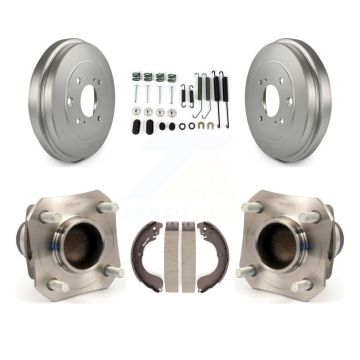 Rear Coated Brake Drum Shoe Hardware And Wheel Hub Bearing Assembly Kit For Nissan Versa K7D-100044