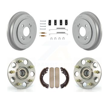 Rear Coated Brake Drum Shoe Hardware & Hub Bearing Kit For Honda Civic With 4 Lug Wheels K7D-100047