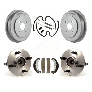 Rear Coated Brake Drum Shoe Hardware Hub Bearing Kit For Chevrolet Cobalt Pontiac Saturn K7D-100057