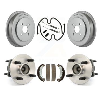 Rear Coated Brake Drum Shoe Hardware Hub Bearing Kit For Chevrolet Cobalt Pontiac Saturn K7D-100058