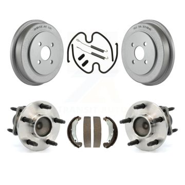 Rear Coated Brake Drum Shoe Hardware And Hub Bearing Kit For Saturn Ion Pontiac Pursuit K7D-100059