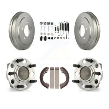 Rear Coated Brake Drum Shoe Hardware & Hub Bearing Kit For Dodge Caliber Avenger Chrysler K7D-100063