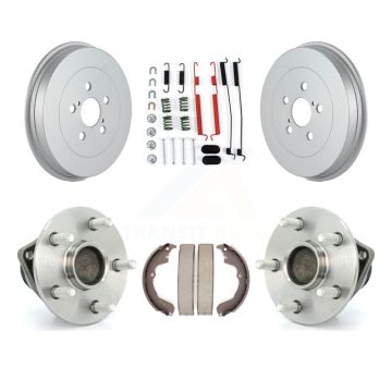 Rear Coated Brake Drum Shoe Hardware And Hub Bearing Kit For Toyota Matrix Pontiac Vibe K7D-100064