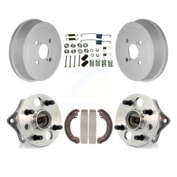 Rear Coated Brake Drum Shoe Hardware & Hub Bearing Kit For 2002 Toyota Corolla From 04 02 K7D-100068