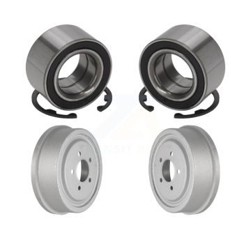 Rear Coated Brakes Drum & Bearing Kit For 1998-2002 Ford Ranger EV With 10" Diameter K7D-100072