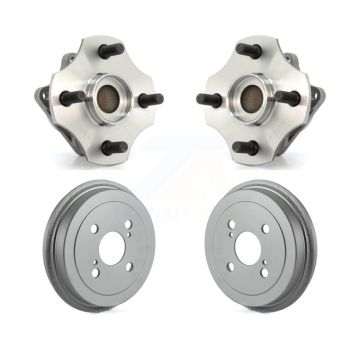 Rear Coated Brakes Drum And Hub Bearing Assembly Kit For 2000-2005 Toyota Echo Non-ABS K7D-100120