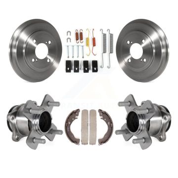 Rear Brake Drum Shoe Hardware And Wheel Hub Bearing Assembly Kit For 2015-2020 Honda Fit K7D-100167