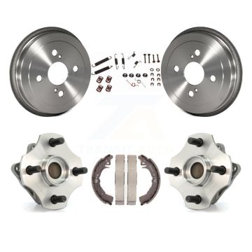 Rear Brake Drum Shoe Hardware And Wheel Hub Bearing Kit For 2000-2005 Toyota Echo Non-ABS K7D-100173