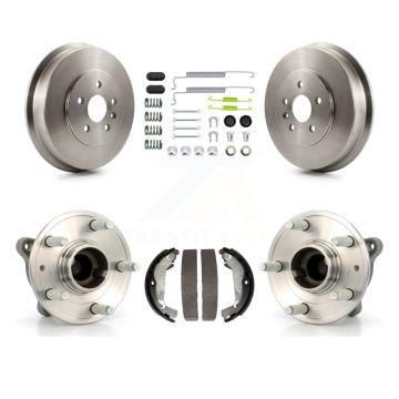Rear Brake Drum Shoe Hardware And Hub Bearing Assembly Kit For 2011-2012 Chevrolet Cruze K7D-100178