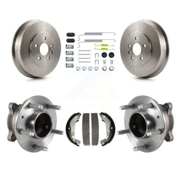Rear Brake Drum Shoe Hardware Hub Bearing Kit For Chevrolet Cruze With 16" Factory Wheels K7D-100180