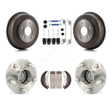 Rear Brake Drum Shoe Hardware And Hub Bearing Kit For 2010-2013 Ford Transit Connect K7D-100181