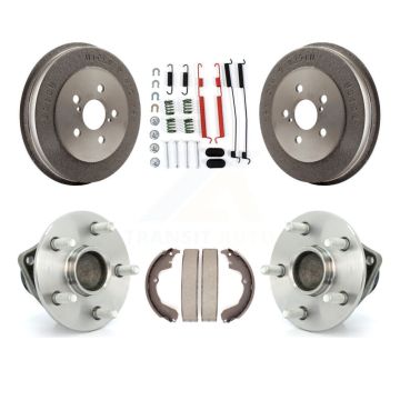 Rear Brake Drum Shoe Hardware & Hub Bearing Kit For 2003-2008 Toyota Matrix Pontiac Vibe K7D-100185