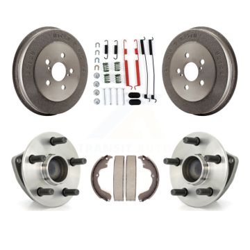Rear Brake Drum Shoe Hardware & Hub Bearing Kit For 2003-2008 Toyota Matrix Pontiac Vibe K7D-100186