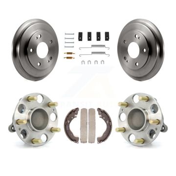 Rear Brake Drum Shoe Hardware & Hub Bearing Kit For Honda Civic LX with Disc rear brakes K7D-100192